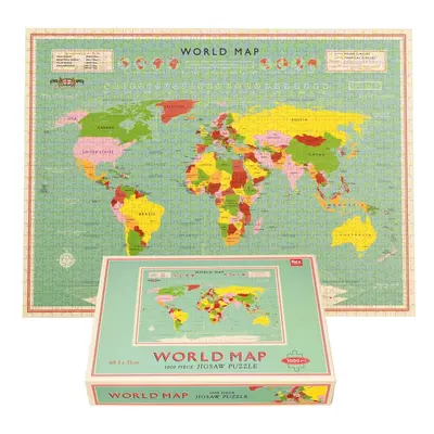 Puzzle (počet dílků 1000) World Map – Rex London