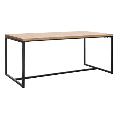 Jídelní stůl s deskou v dubovém dekoru v přírodní barvě 90x180 cm Rivoli – Unique Furniture