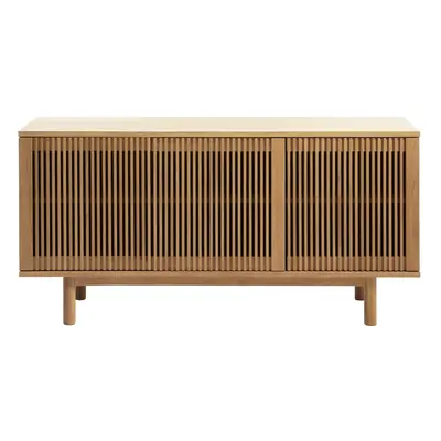 Nízká komoda v dekoru dubu v přírodní barvě 143x70 cm Tiber – Unique Furniture