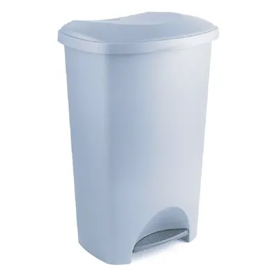 Šedý pedálový odpadkový koš z recyklovaného plastu Addis Eco Range, 50 l