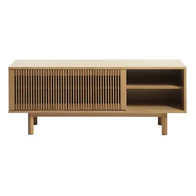 TV stolek v dekoru dubu v přírodní barvě 143x55 cm Tiber – Unique Furniture