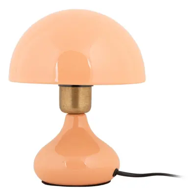 Stolní lampa v lososové barvě s kovovým stínidlem (výška 23 cm) Binc – Leitmotiv