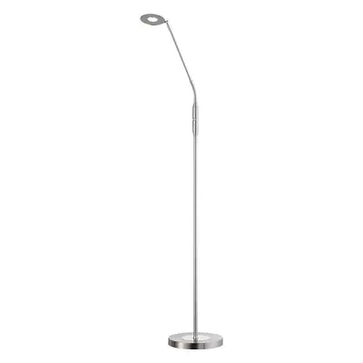 LED stmívatelná stojací lampa ve stříbrné barvě (výška 150 cm) Dent – Fischer & Honsel