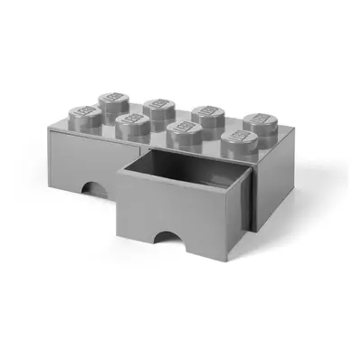 Šedý úložný box se dvěma šuplíky LEGO®