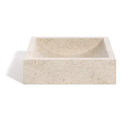 Umyvadlo z terrazzo Kave Home Sunday, 45 x 40 cm