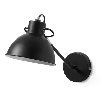 Černá nástěnná lampa Kave Home Odalis