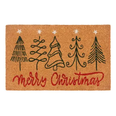 Rohožka s vánočním motivem z kokosového vlákna 40x70 cm Merry Christmas – Hanse Home