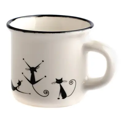 Porcelánový hrnek Dakls Cats Quida, 75 ml