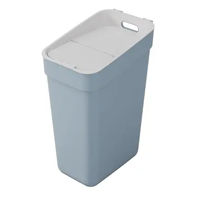 Světle modrý odpadkový koš na tříděný odpad z recyklovaného plastu 30 l Ready To Collect – Curve