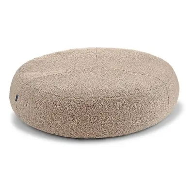 Béžový pelíšek pro psa z materiálu bouclé ø 70 cm Senso Pouffe Greige S/M – MiaCara