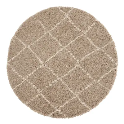 Světle hnědý koberec Mint Rugs Hash, ⌀ 160 cm