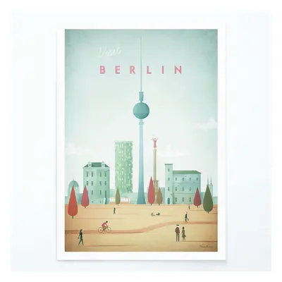 Plakát Travelposter Berlin, 50 x 70 cm