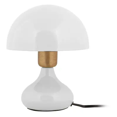 Bílá stolní lampa s kovovým stínidlem (výška 23 cm) Binc – Leitmotiv