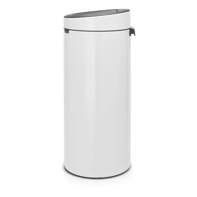 Bílý dotykový ocelový odpadkový koš 30 l Touch Bin – Brabantia