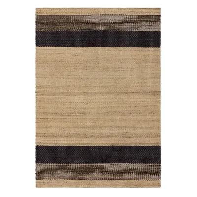 Černo-béžový oboustranný ručně tkaný jutový koberec 160x230 cm Cedar – Asiatic Carpets