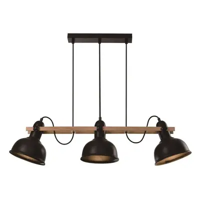 Černé závěsné svítidlo s kovovým stínidlem 18x78 cm Reno – Candellux Lighting