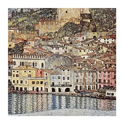 Reprodukce obrazu Gustav Klimt - Malcesine on Lake Garda, 60 x 60 cm