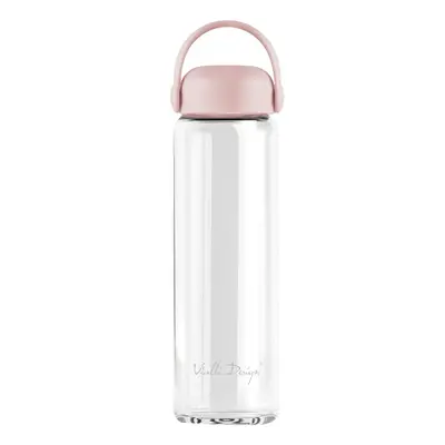 Růžová skleněná lahev 540 ml Fuori – Vialli Design