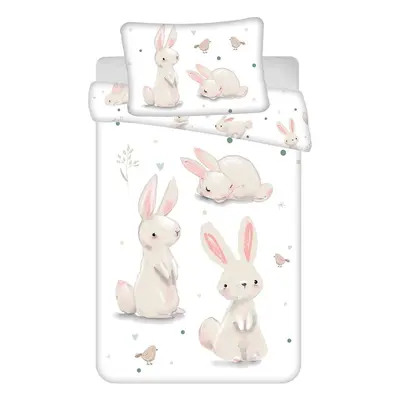 Bavlněné dětské povlečení do postýlky 100x135 cm Bunnies – Jerry Fabrics