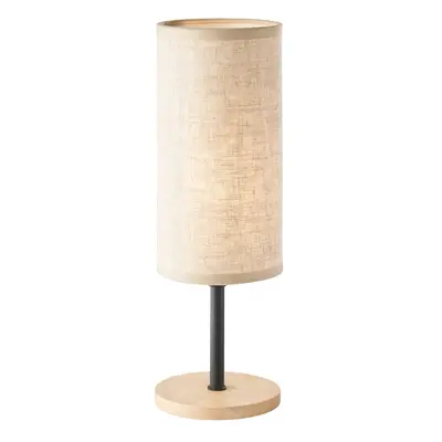 Stolní lampa v černé a přírodní barvě s textilním stínidlem (výška 30 cm) Kira – Fischer & Honse