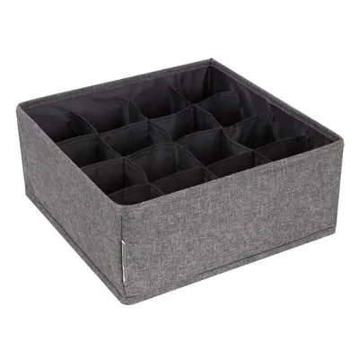 Šedý organizér do zásuvky s 16 přihrádkami Bigso Box of Sweden Drawer