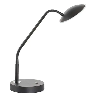 Černá LED stmívatelná stolní lampa se skleněným stínidlem (výška 60 cm) Tallri – Fischer & Honse