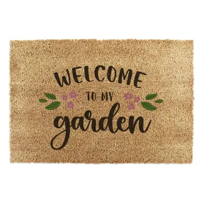 Rohožka z kokosového vlákna 60x90 cm Welcome to My Garden – Artsy Doormats