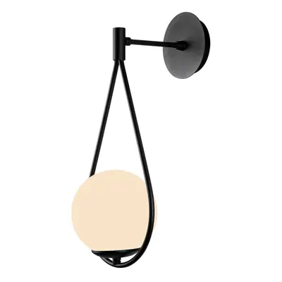 Černé nástěnné svítidlo ø 15 cm Arch – Squid Lighting