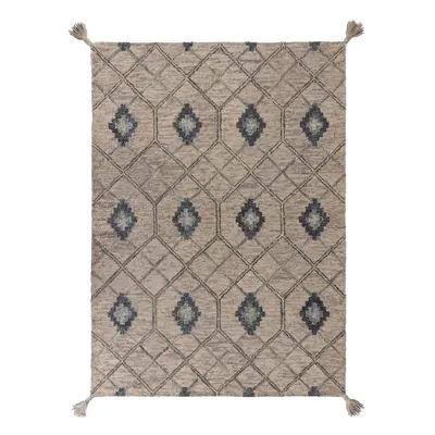 Šedý vlněný koberec Flair Rugs Diego, 160 x 230 cm