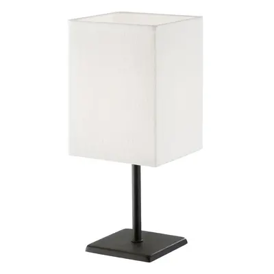 Černobílá stolní lampa s textilním stínidlem (výška 30 cm) Lela – Fischer & Honsel