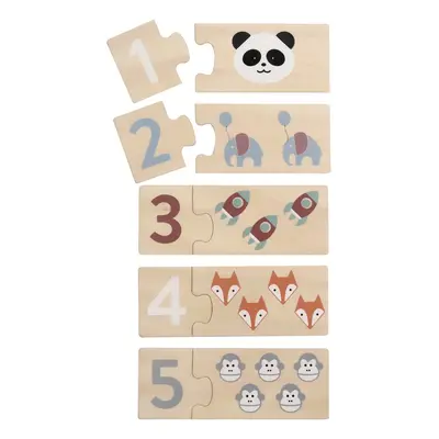 Dřevěné dětské puzzle (počet dílků 20) Numbers – Kindsgut