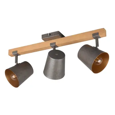 Bodové svítidlo v tmavě šedo-přírodní barvě 14x54 cm Bell – Trio