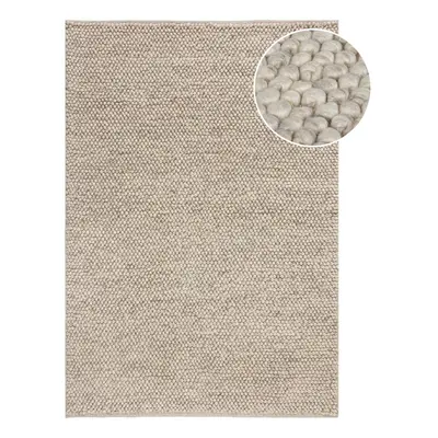 Světle šedý ručně tkaný koberec s příměsí vlny 80x150 cm Minerals – Flair Rugs