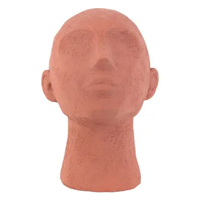 Terakotově oranžová dekorativní soška PT LIVING Face Art, výška 22,8 cm