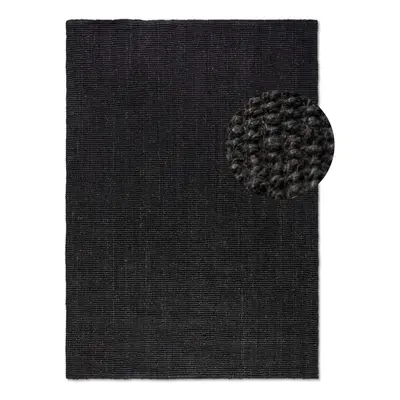 Černý jutový koberec 120x170 cm Bouclé – Hanse Home