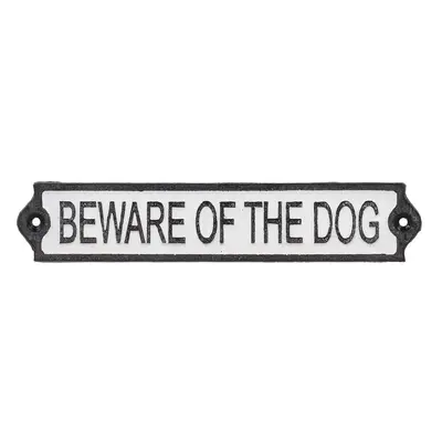 Litinová cedule 26x5 cm Beware of the Dog – Esschert Design