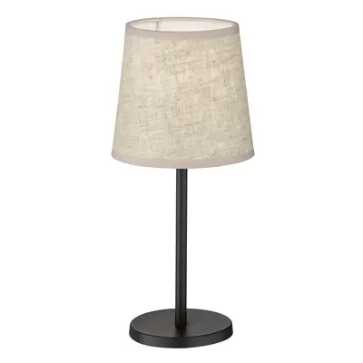 Černo-béžová stolní lampa s textilním stínidlem (výška 30 cm) Eve – Fischer & Honsel