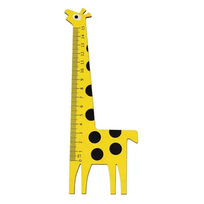 Dřevěné pravítko ve tvaru žirafy Rex London Yellow Giraffe