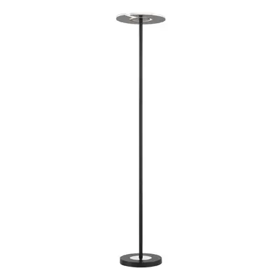 Černá LED stmívatelná stojací lampa se skleněným stínidlem (výška 180 cm) Dent – Fischer & Honse