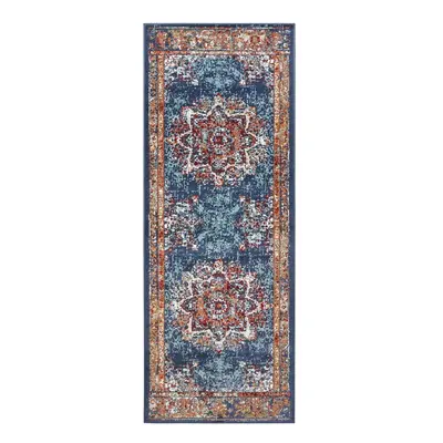 Tmavě modrý koberec běhoun 80x240 cm Orient Maderno – Hanse Home