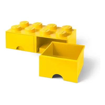 Žlutý úložný box se dvěma šuplíky LEGO®