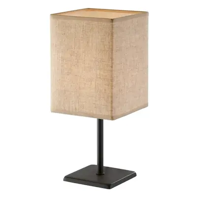 Černo-béžová stolní lampa s textilním stínidlem (výška 30 cm) Lela – Fischer & Honsel