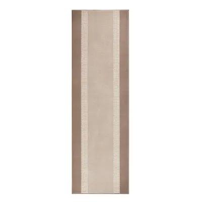 Béžovo-hnědý běhoun Hanse Home Basic, 80 x 250 cm