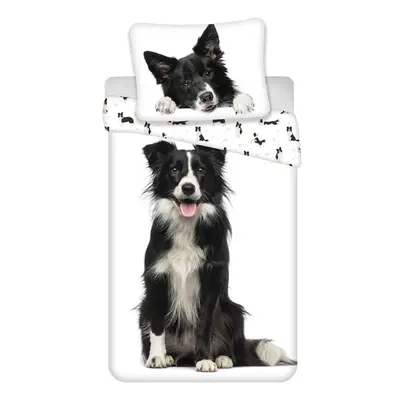 Bavlněné dětské povlečení na jednolůžko 140x200 cm Border Collie – Jerry Fabrics