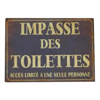 Cedule 21x15 cm Impasse Des Toilettes – Antic Line