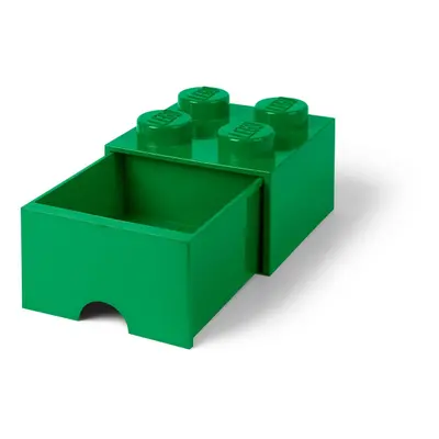 Zelený úložný box s šuplíkem LEGO®