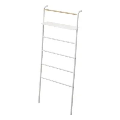 Bílý věšák s poličkou YAMAZAKI Tower Ladder