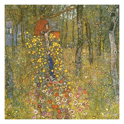 Reprodukce obrazu Gustav Klimt - Farm Garden With Crucifix , 60 x 60 cm