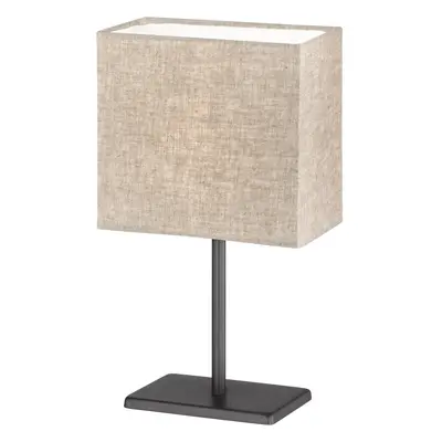 Černo-béžová stolní lampa s textilním stínidlem (výška 30 cm) Kate – Fischer & Honsel