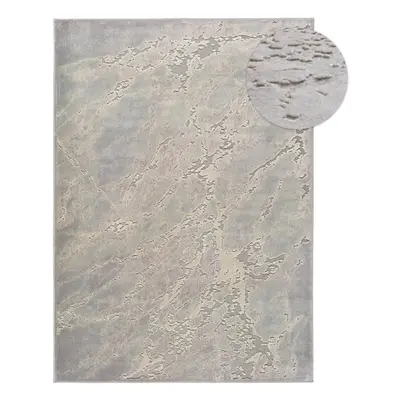 Šedo-béžový koberec z viskózy Universal Margot Marble, 60 x 110 cm